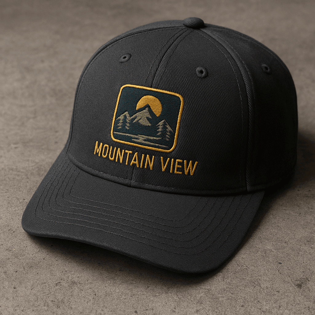 Flat embroidery custom hat embroidery