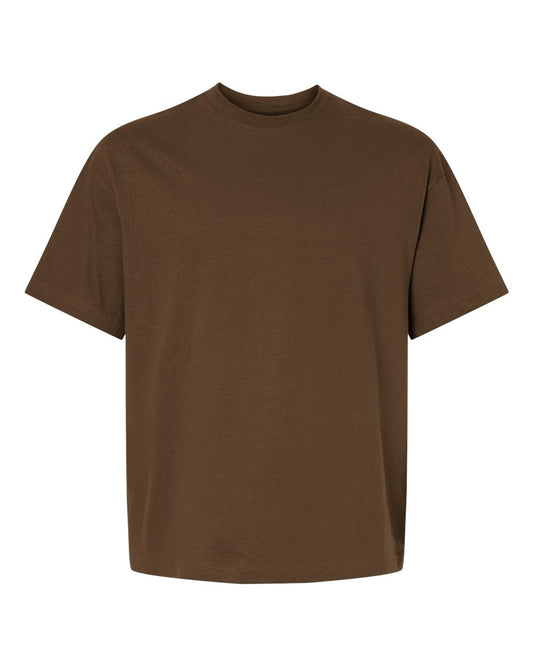 Hanes 5180R Army Brown front