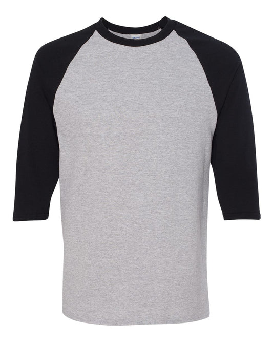 Gildan 5700 Sport Grey/ Black front